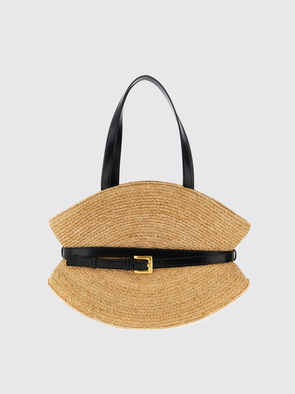 Balmain Shoulder Bag Woman Beige