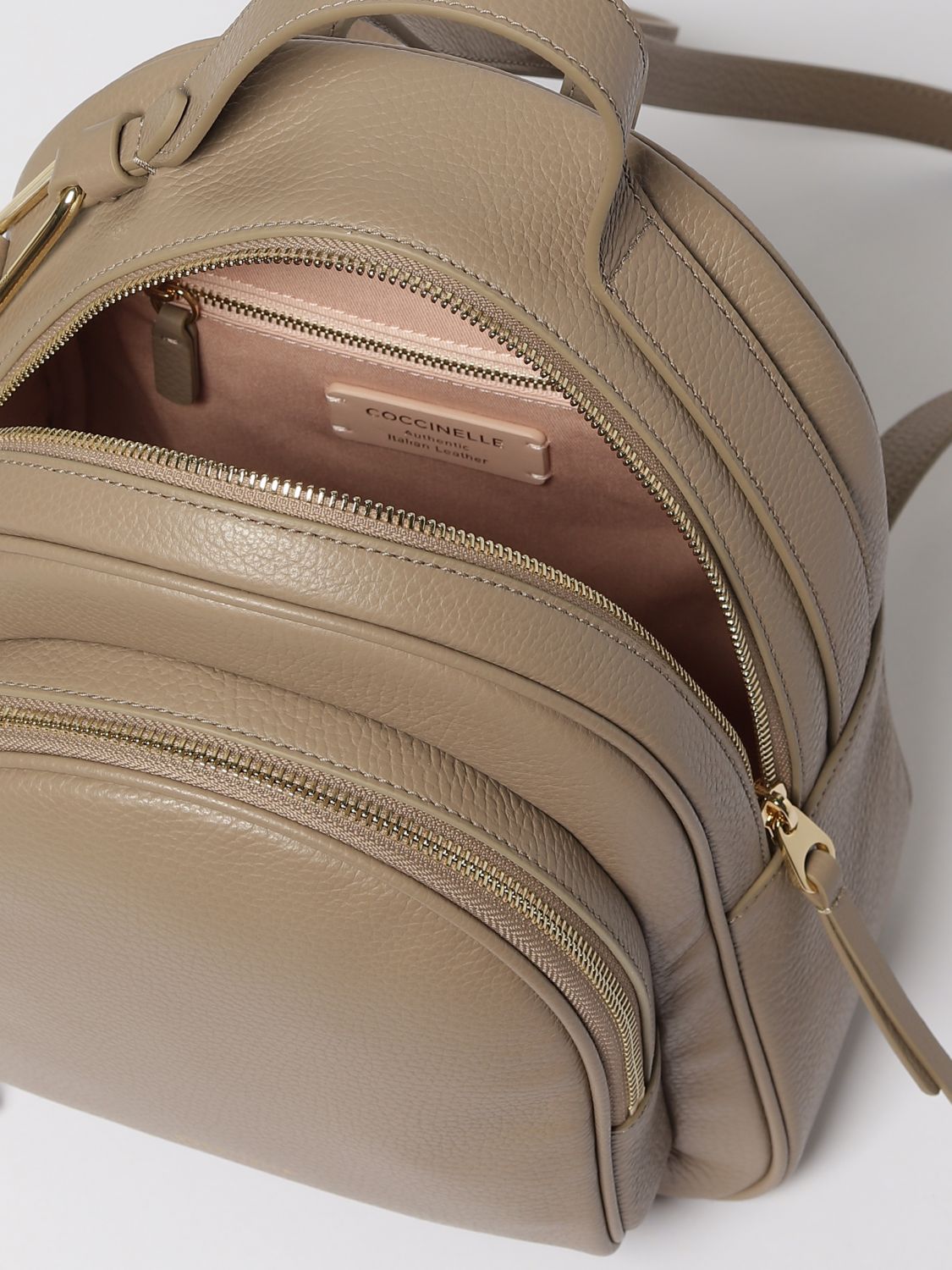 Coccinelle Backpack Woman Beige