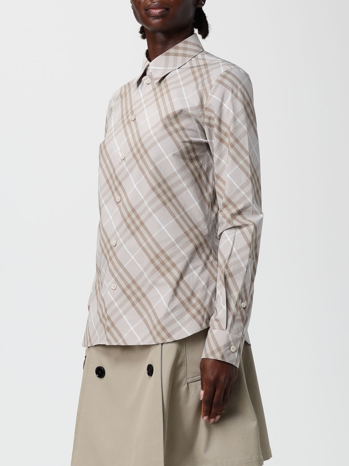 Burberry Shirt Woman Grey