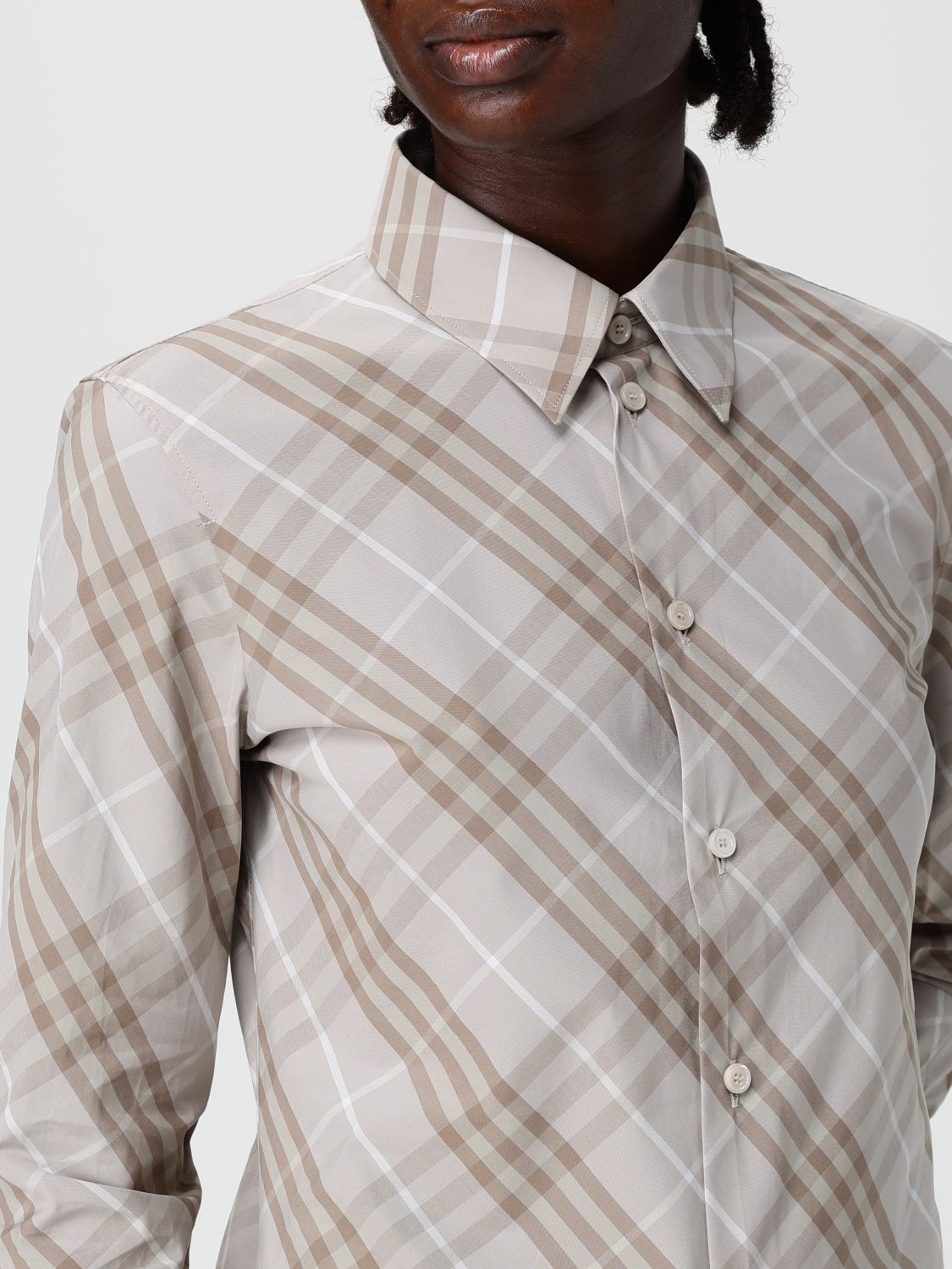 Burberry Shirt Woman Grey
