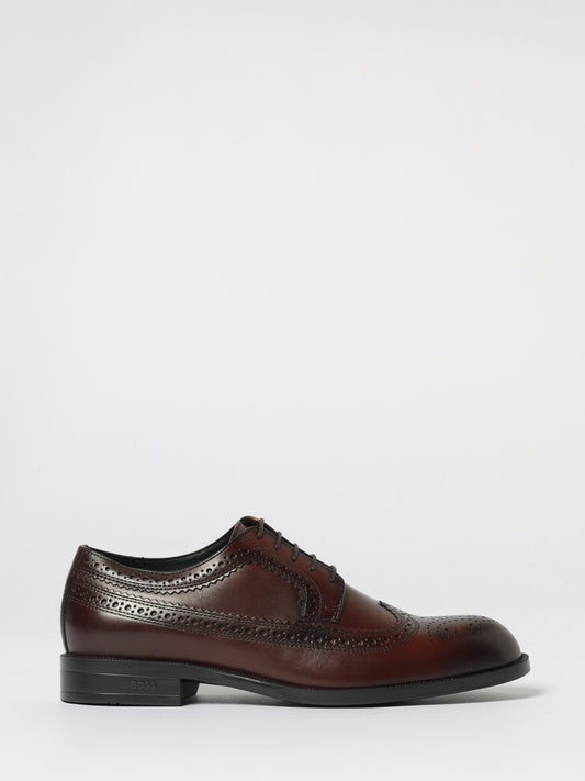 Boss Brogue Shoes Men Brown
