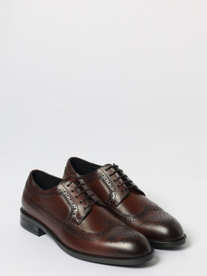 Boss Brogue Shoes Men Brown