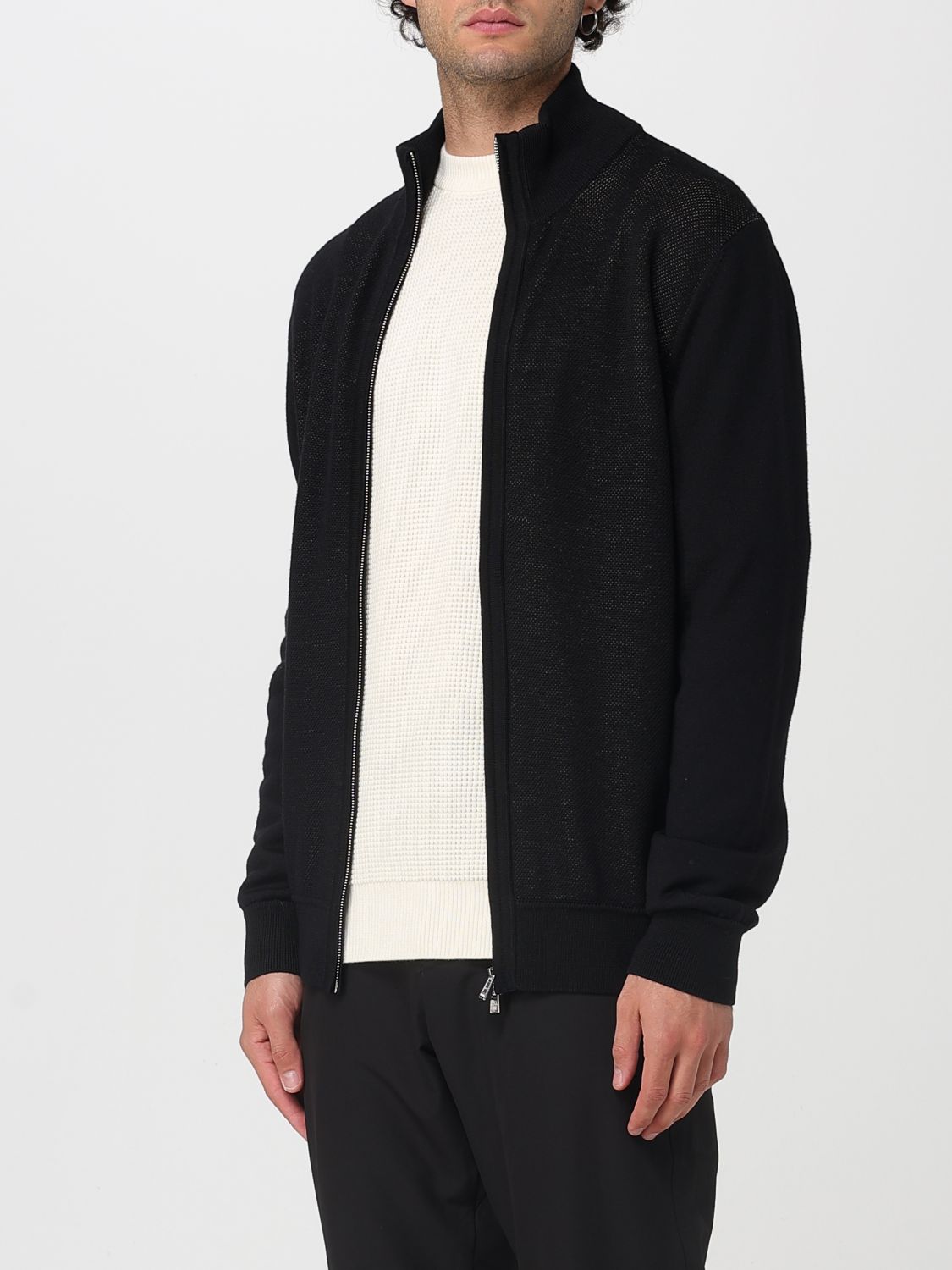 Boss Cardigan Men Black
