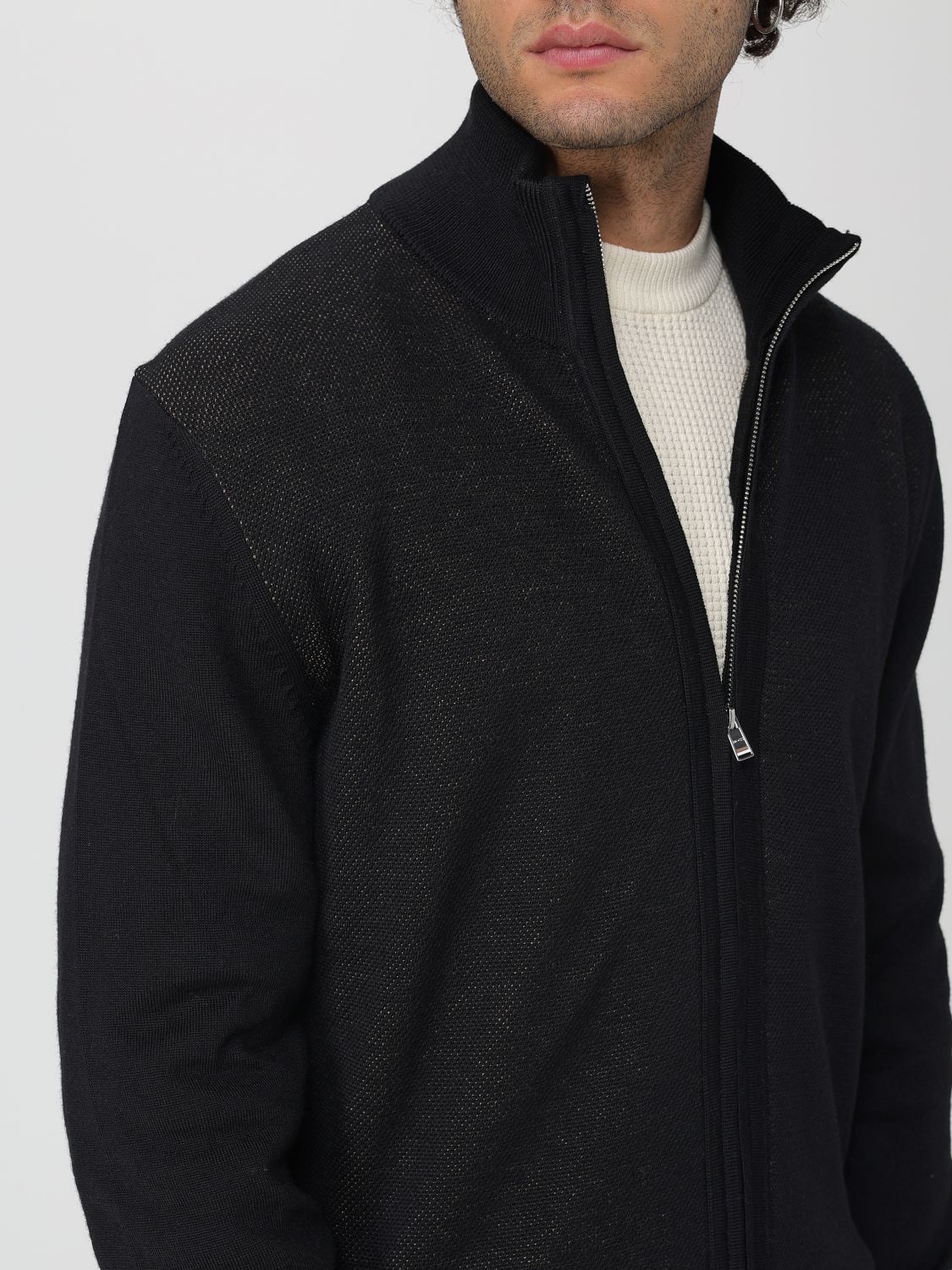 Boss Cardigan Men Black