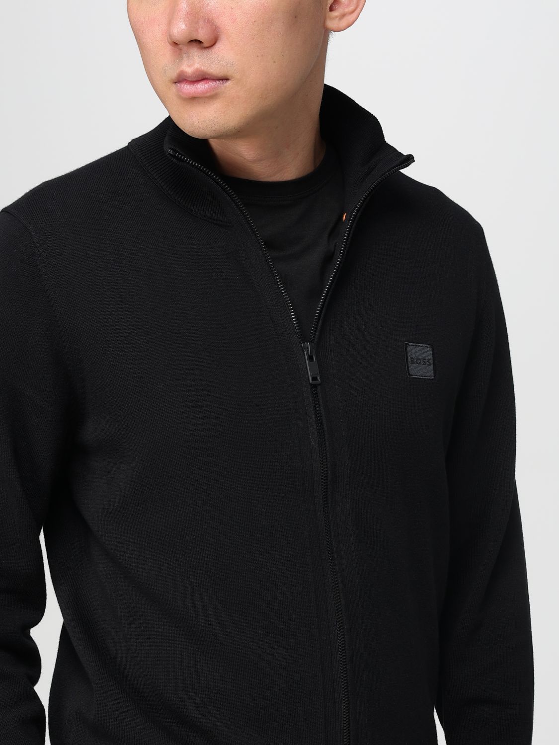 Boss Cardigan Men Black