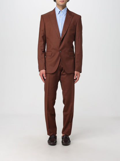 Boss Suit Men Brown