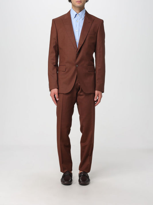 Boss Suit Men Brown