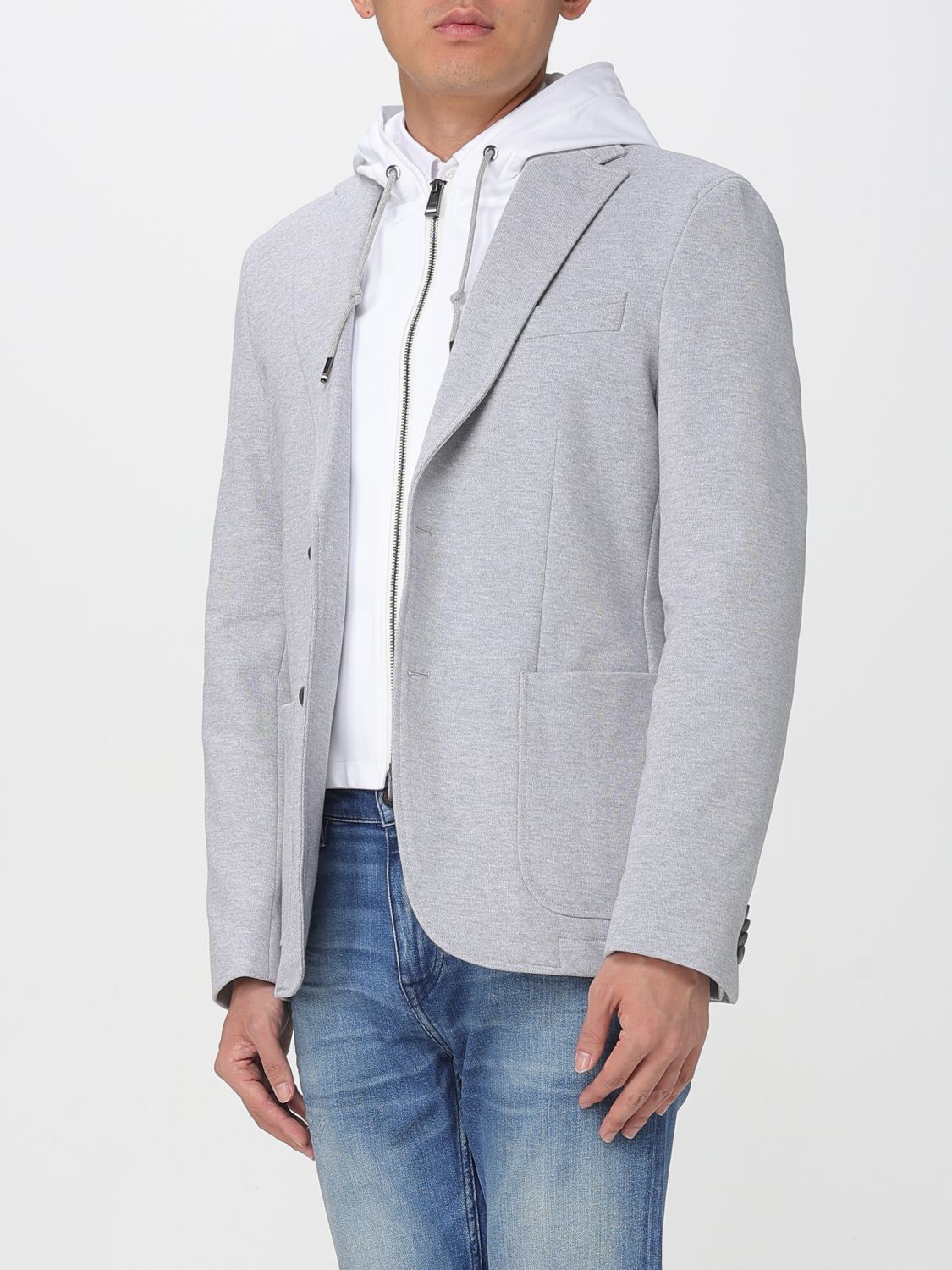 Boss Blazer Men Grey