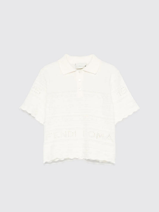 Fendi Polo Shirt Kids White