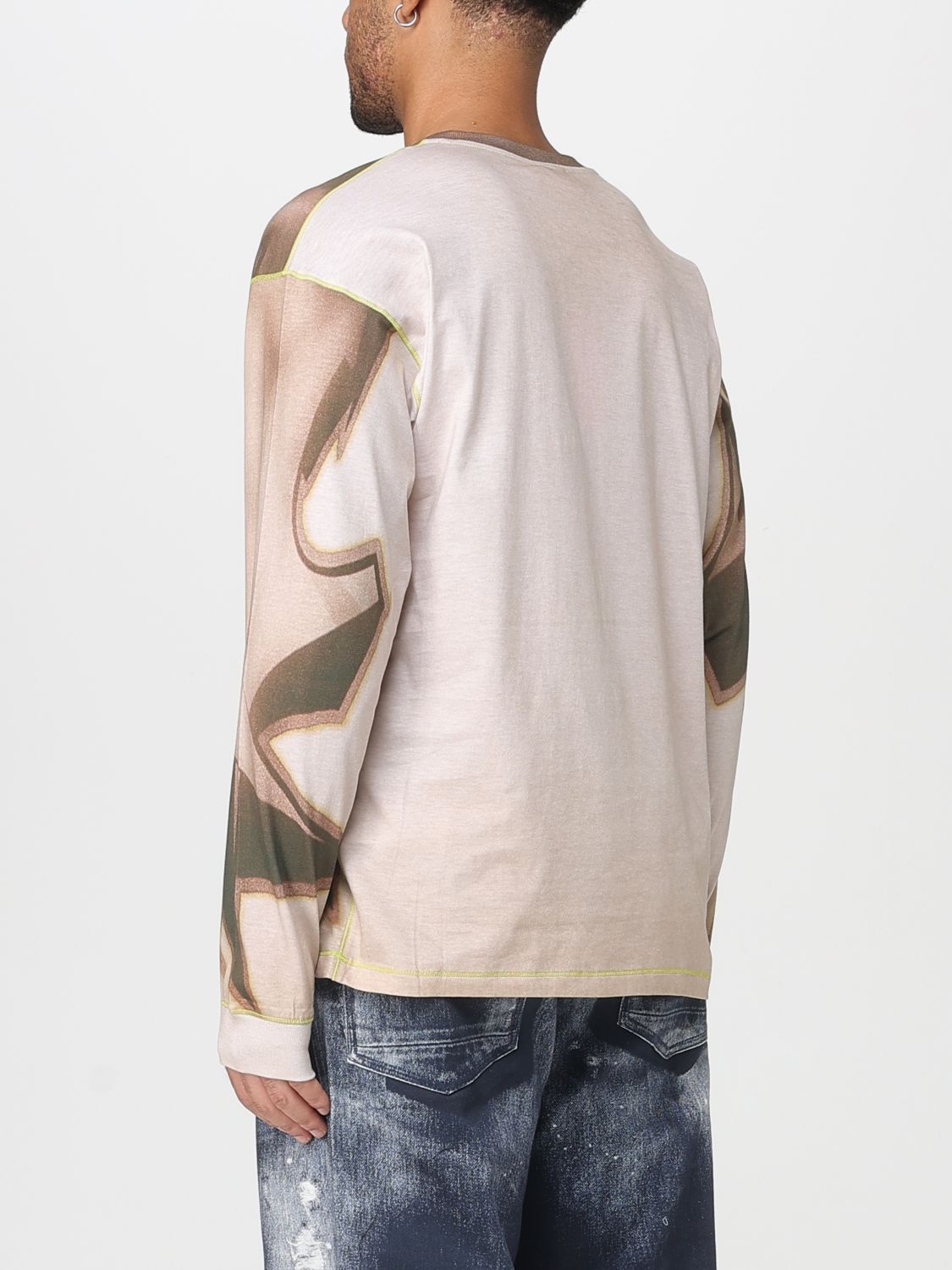 Diesel T Shirt Men Beige
