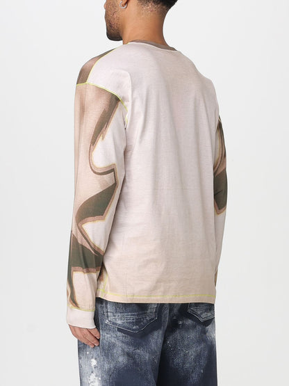 Diesel T Shirt Men Beige