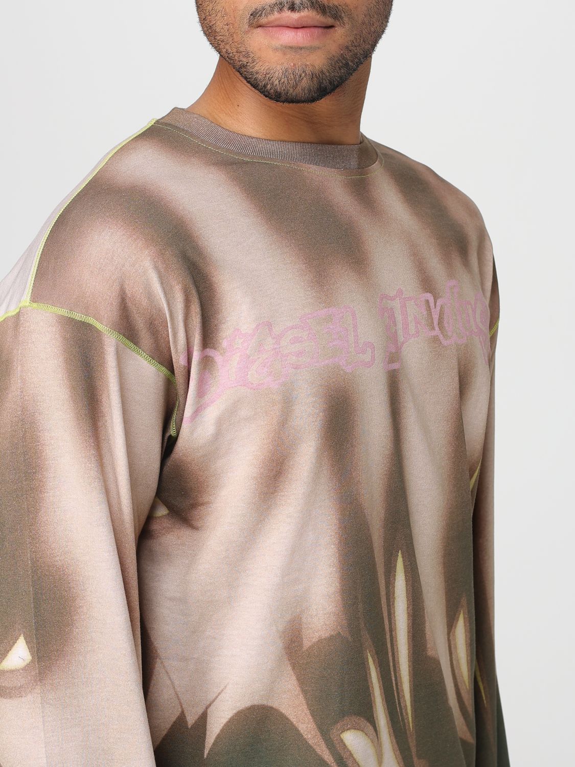 Diesel T Shirt Men Beige