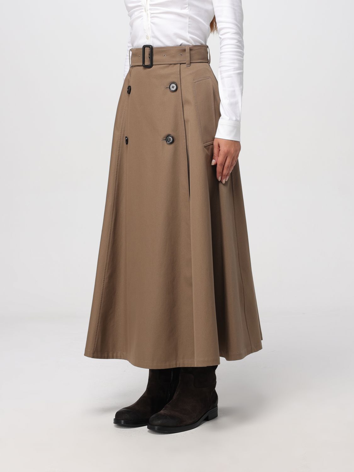 Burberry Skirt Woman Beige