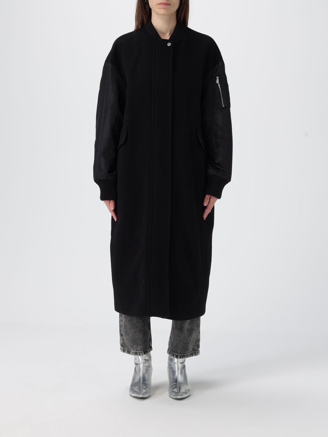 Pinko Coat Woman Black
