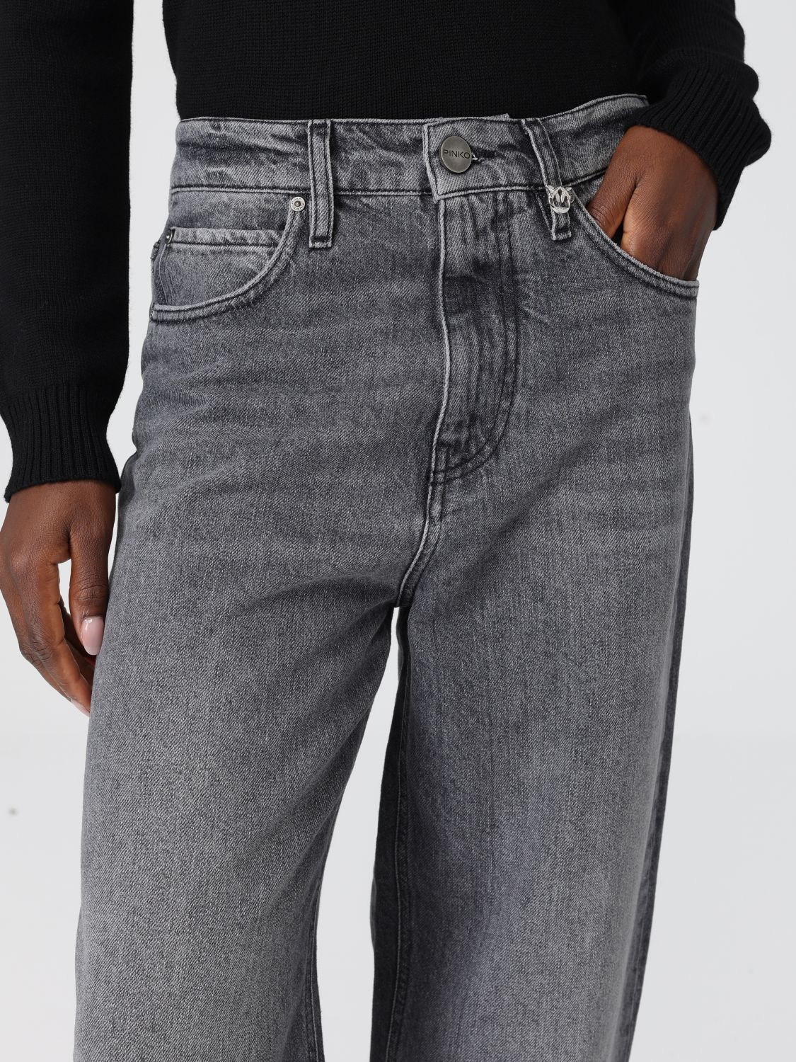 Pinko Jeans Woman Grey
