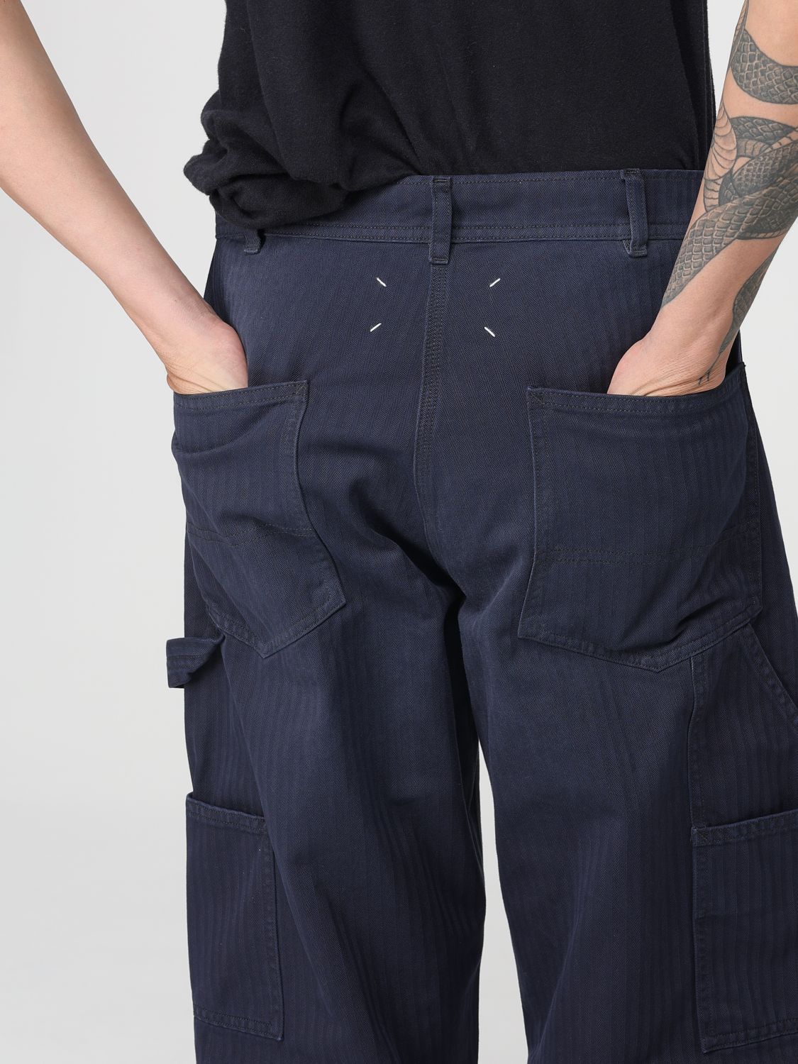 Maison Margiela Pants Men Blue