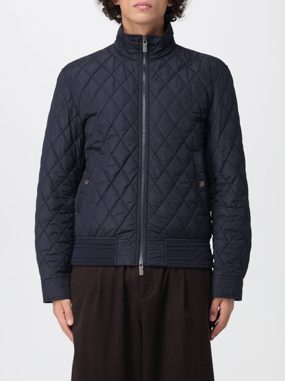 Burberry Coat Men Blue