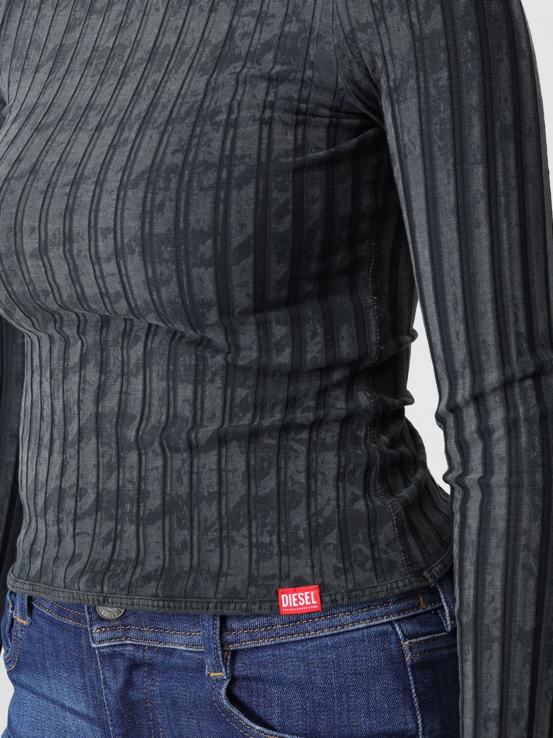Diesel T Shirt Woman Grey