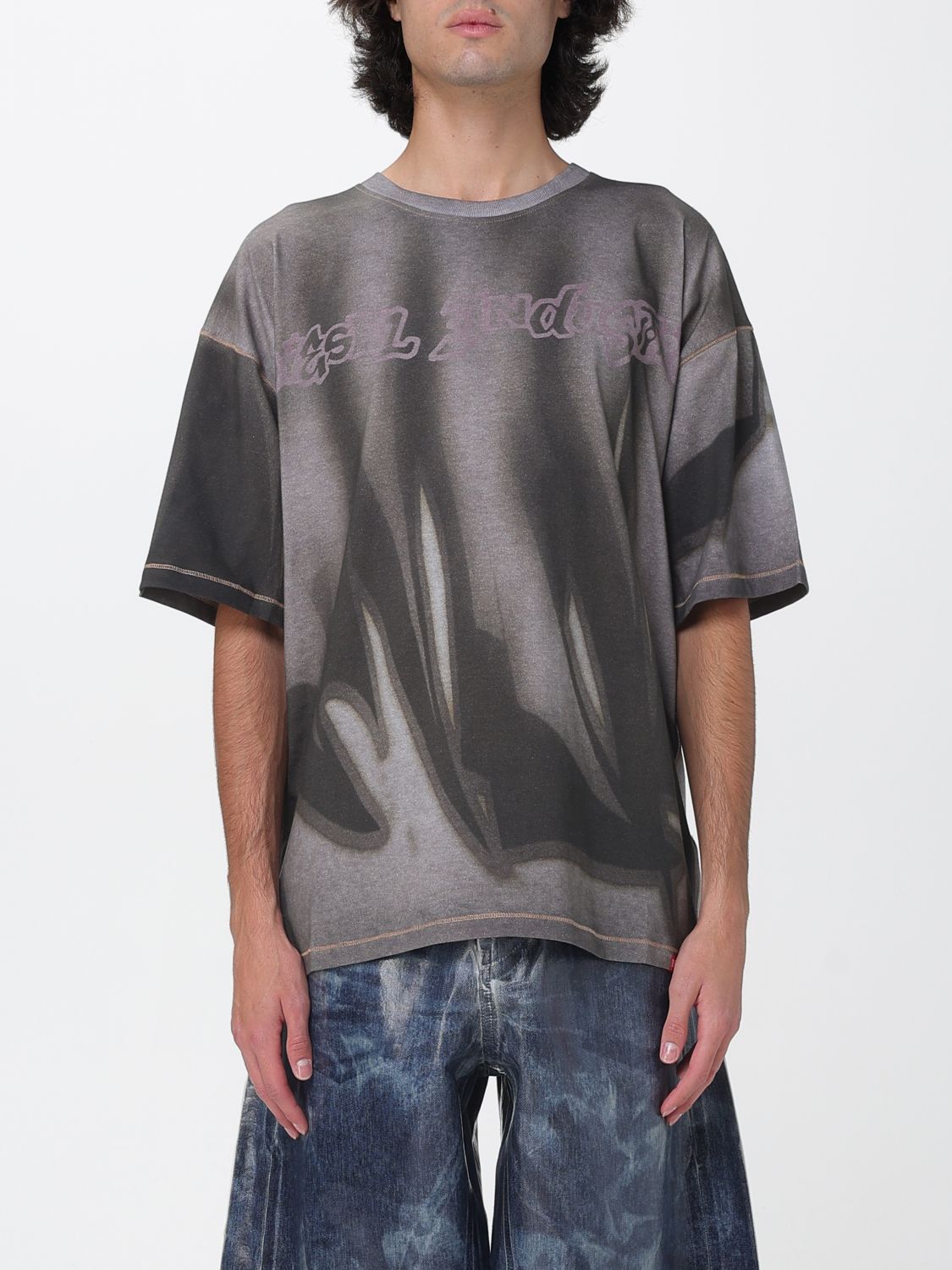 Diesel T Shirt Men Grey