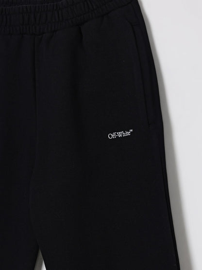 Off White Kids Pants Kids Black