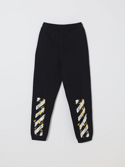 Off White Kids Pants Kids Black