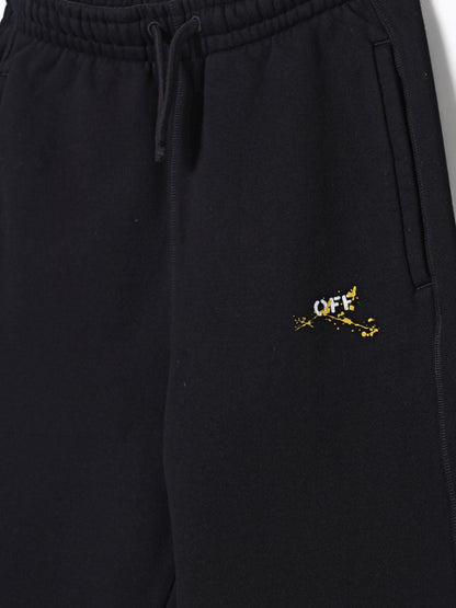 Off White Kids Pants Kids Black