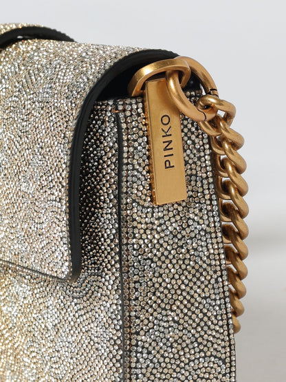 Pinko Shoulder Bag Woman Gold