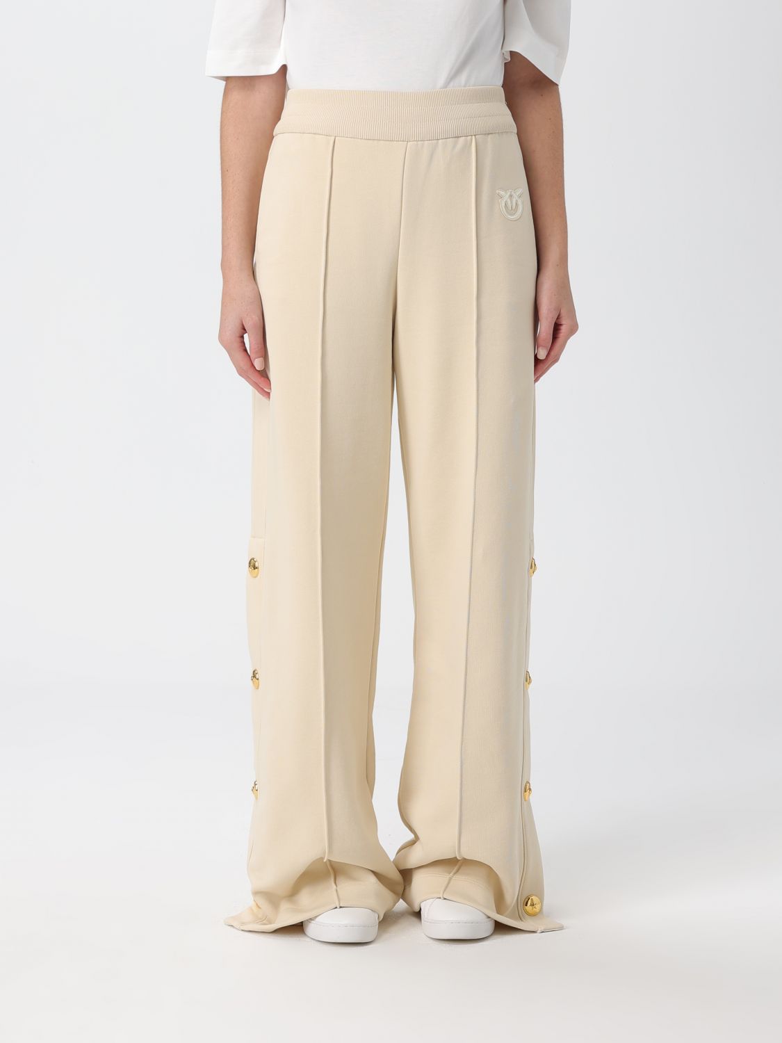 Pinko Pants Woman Sand