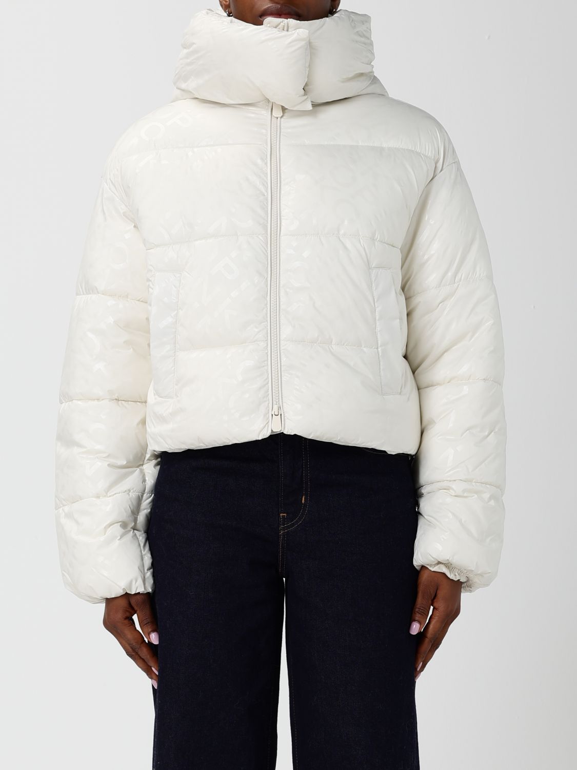 Pinko Coat Woman Dove Grey
