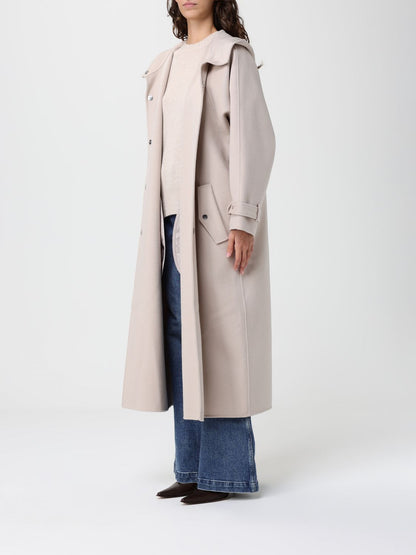Pinko Trench Coat Woman Beige