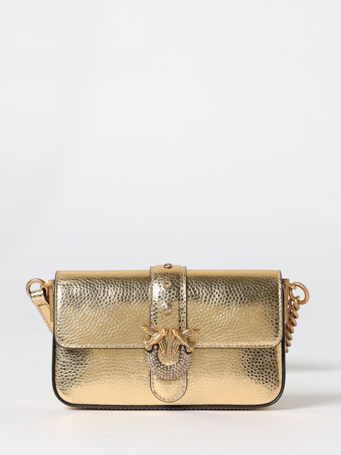 Pinko Shoulder Bag Woman Gold