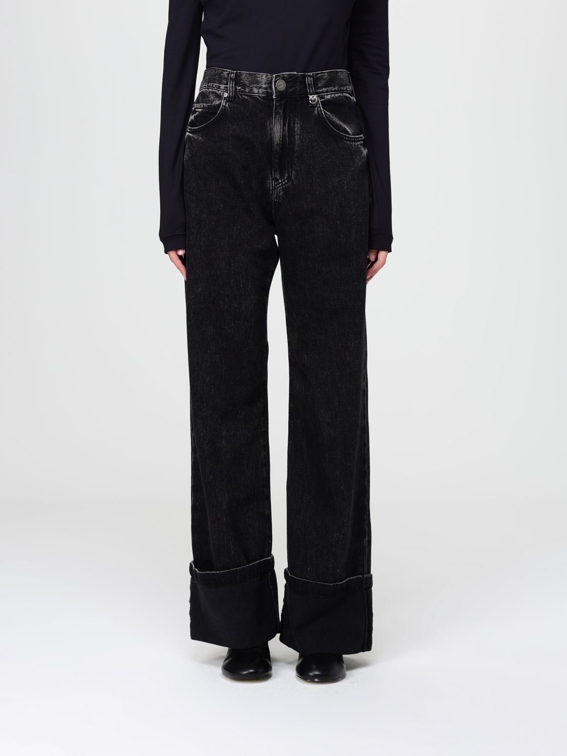 Pinko Jeans Woman Black