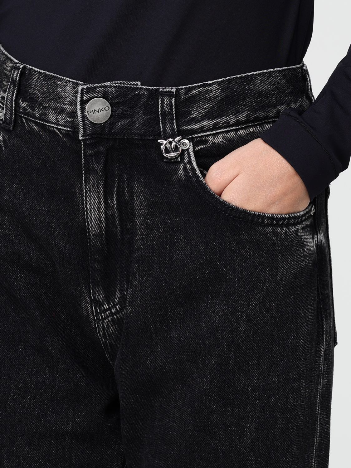 Pinko Jeans Woman Black
