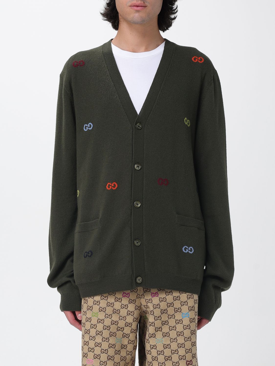 Gucci Cardigan Men Green