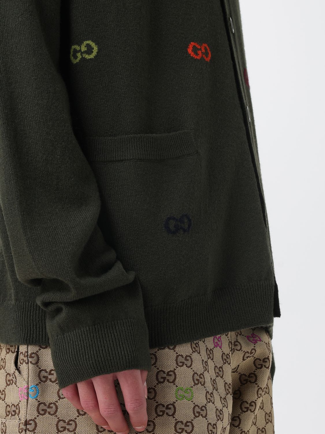 Gucci Cardigan Men Green