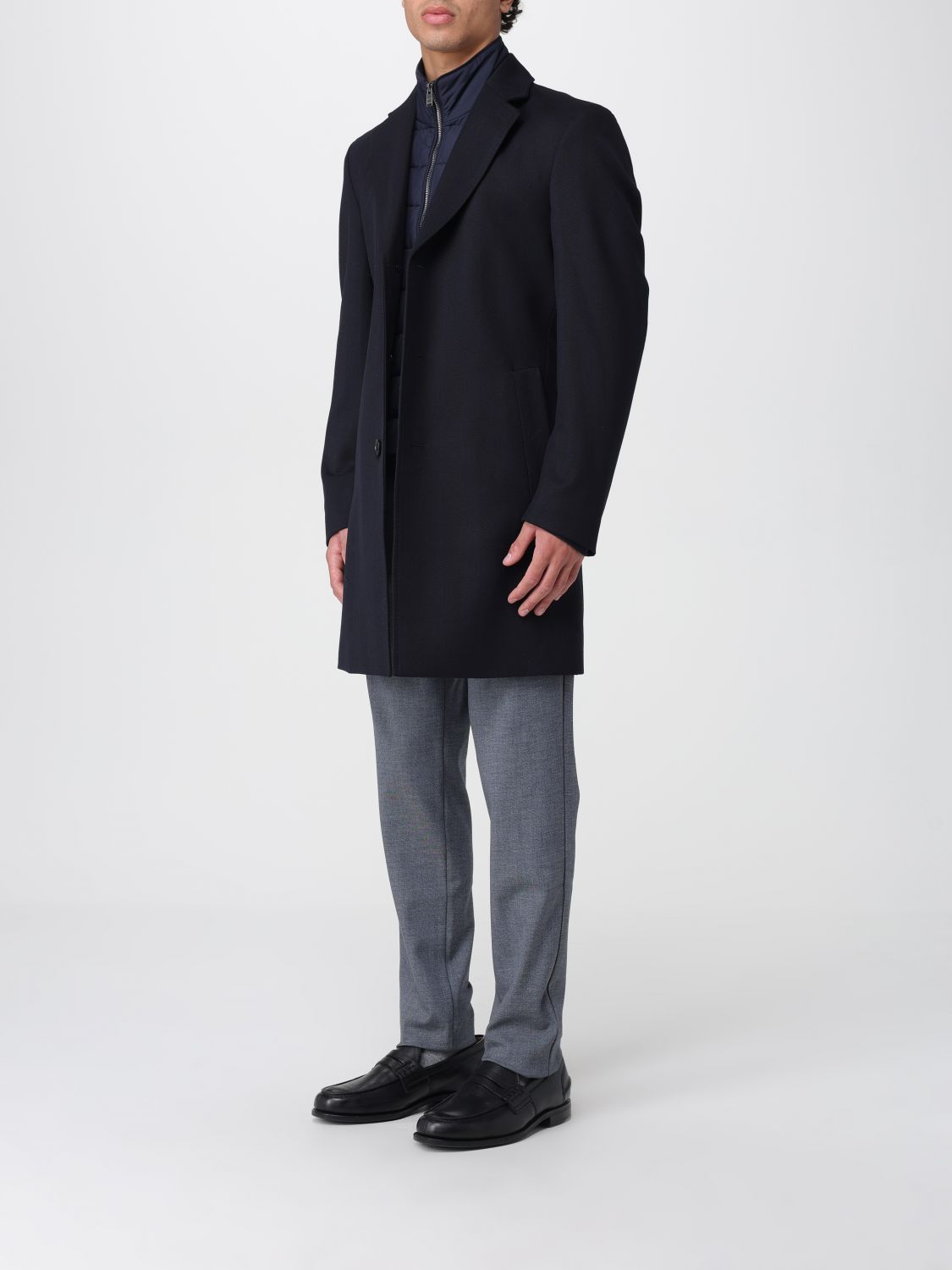 Boss Coat Men Blue