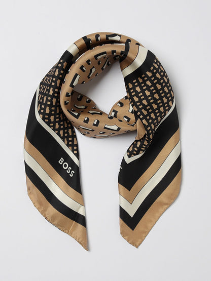 Boss Neck Scarf Woman Beige