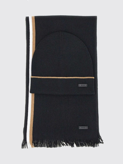 Boss Scarf Men Black