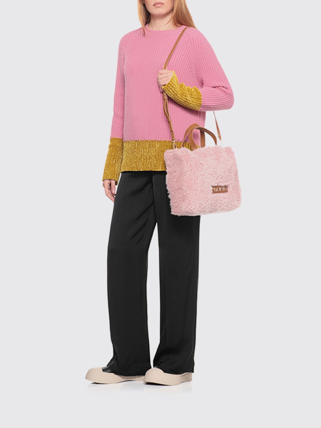 Marni Crossbody Bag Woman Gnawed Blue