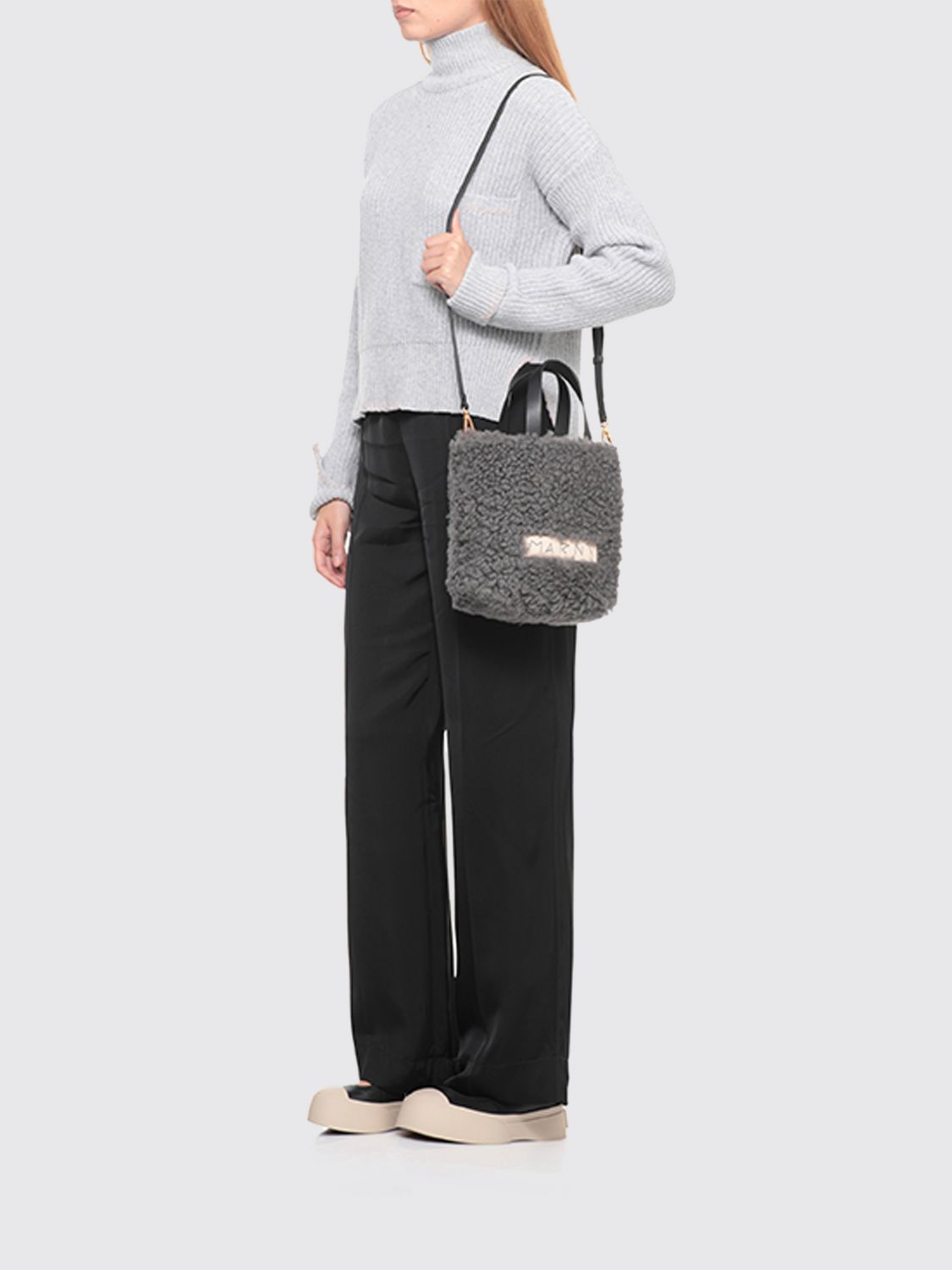 Marni Crossbody Bag Woman Gnawed Blue