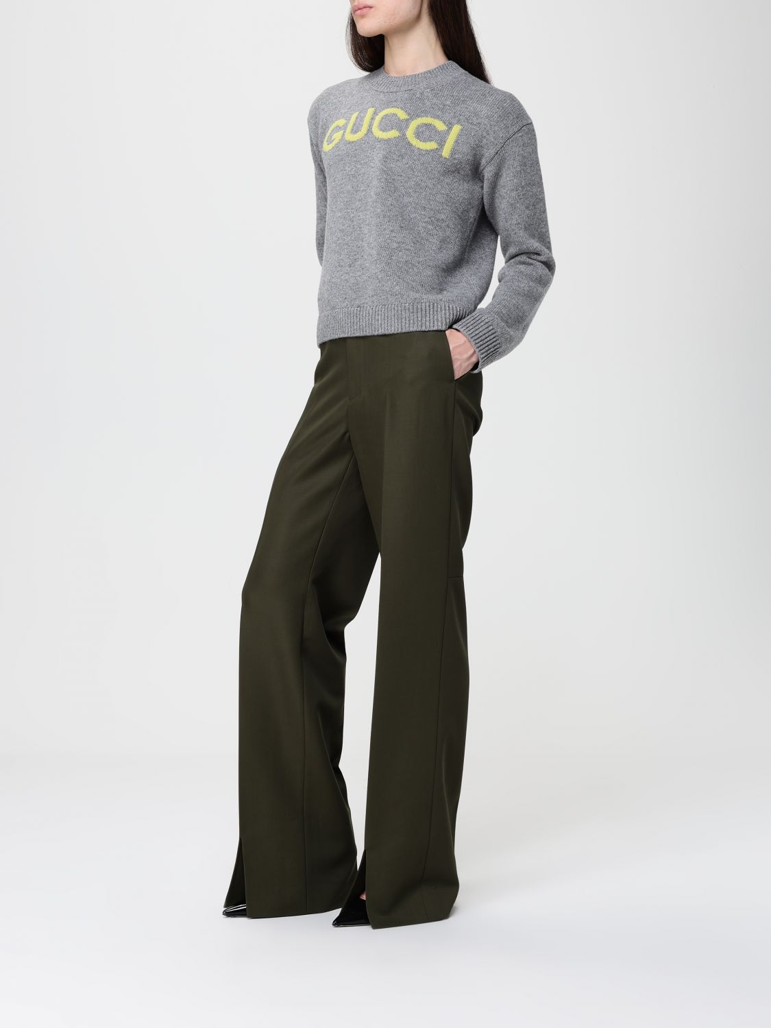 Gucci Sweater Woman Grey