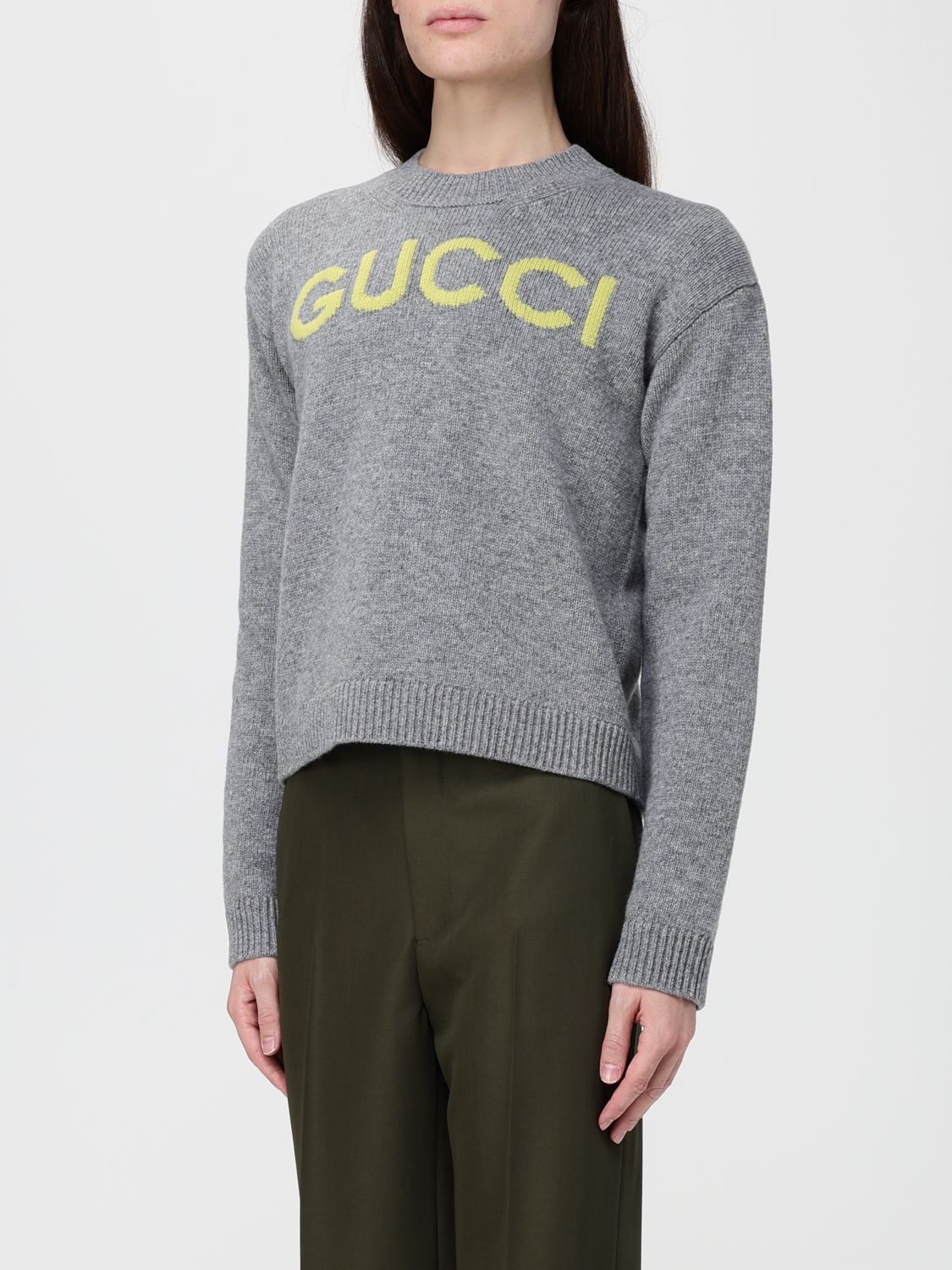 Gucci Sweater Woman Grey