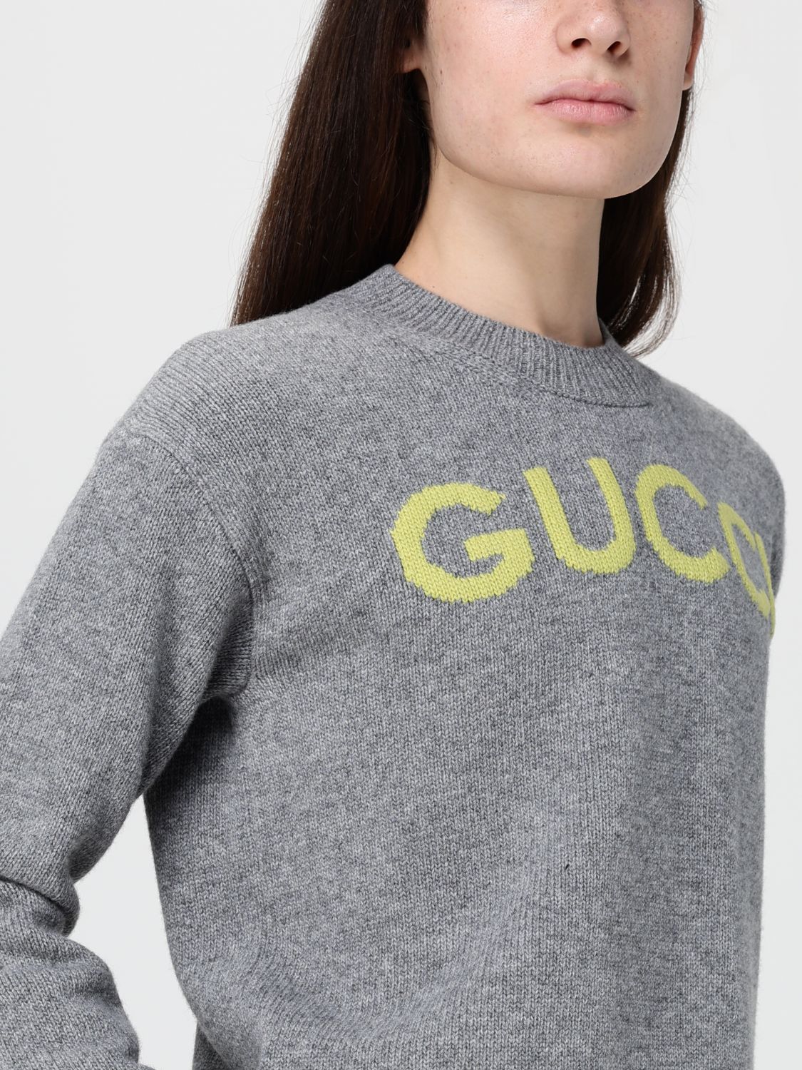 Gucci Sweater Woman Grey