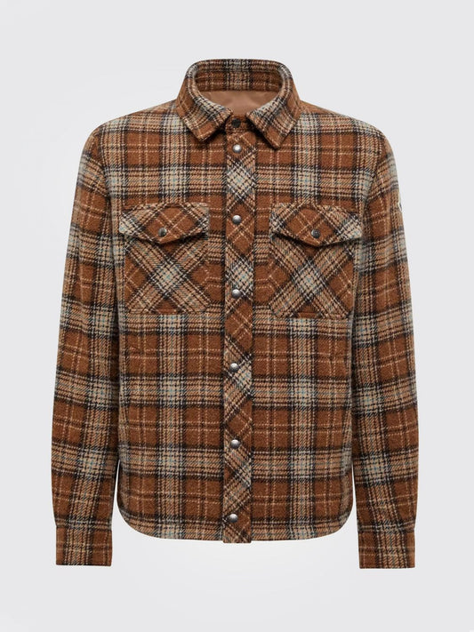 Moncler Shirt Men Brown
