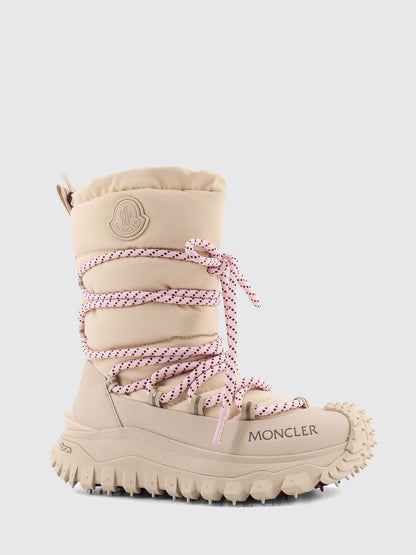Moncler Flat Ankle Boot Woman Ivory