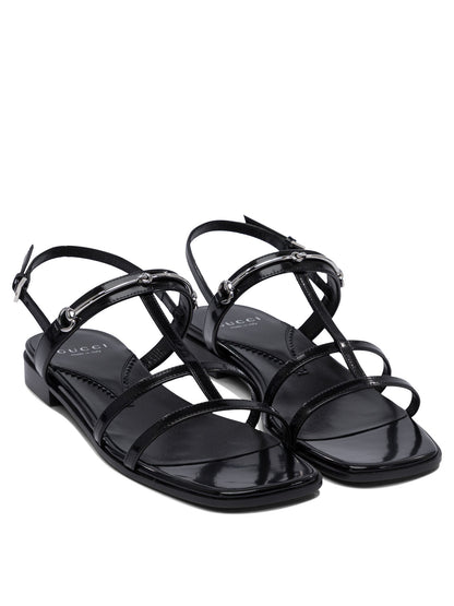 Gucci bassi in pelle Horsebit Sandal