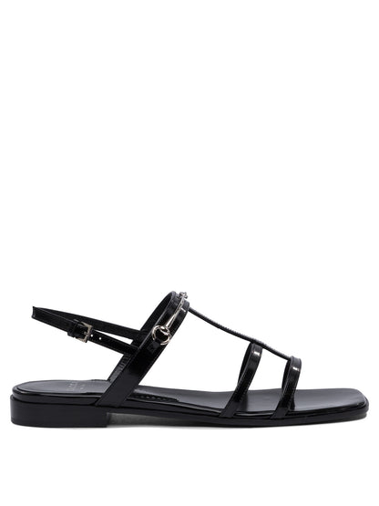 Gucci bassi in pelle Horsebit Sandal