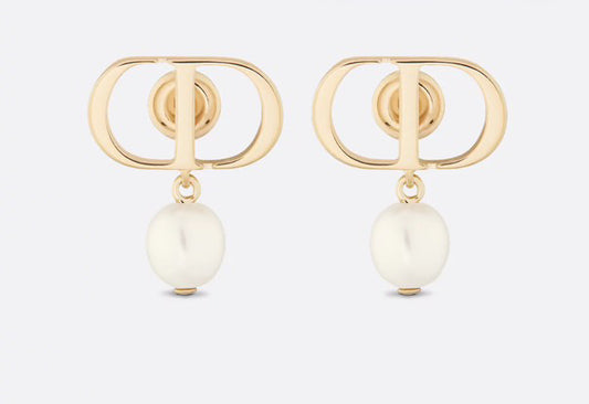 Dior CD Navy Earrings
