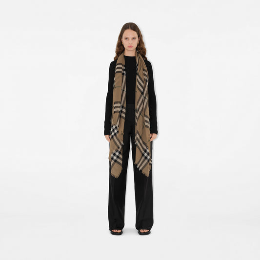 Burberry Check Wool Scarf