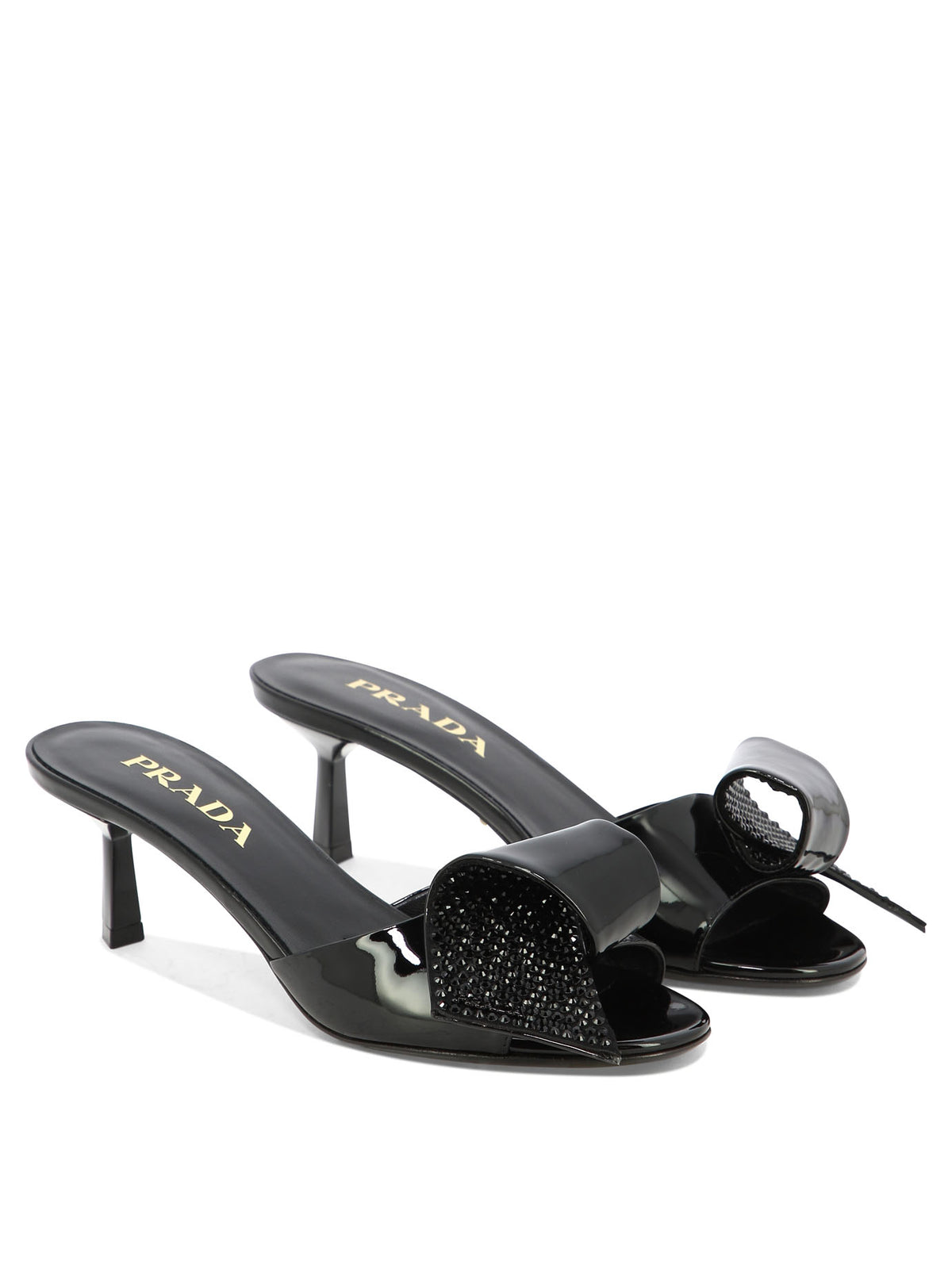 Prada Sandals with bow detail - Black
